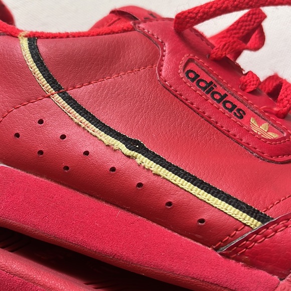 Adidas Red Retro 80’s Continental Sneakers size 7 - Picture 10 of 10